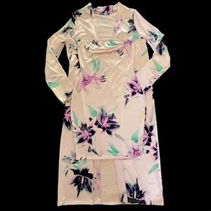 Floral Coordinate Dress and Coat Set